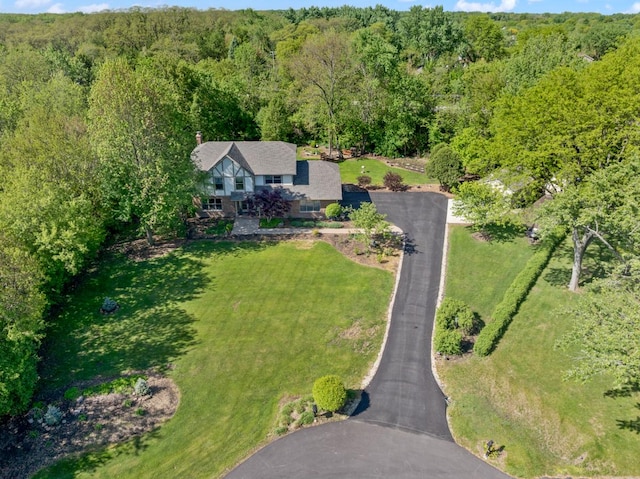 21326 N Elder Ct, Kildeer, IL 60047 - aerial view of property and surrounding area featuring a heavily wooded area