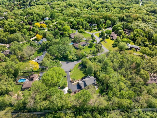 21326 N Elder Ct, Kildeer, IL 60047 - aerial view of a heavily wooded area