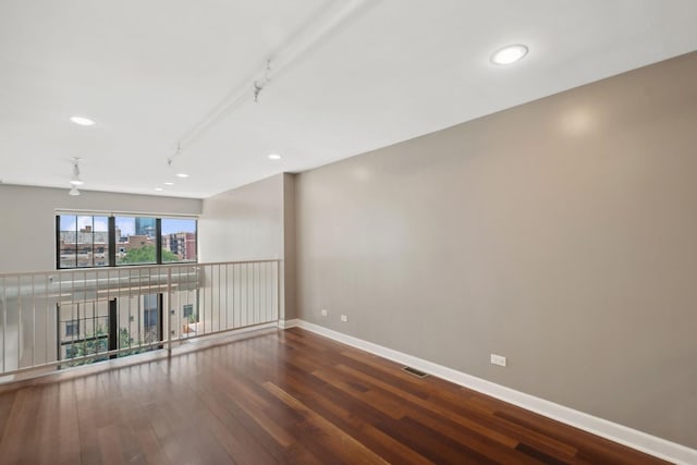 70 E 18th St Unit 4E, Chicago, IL 60616 - spare room with wood finished floors, recessed lighting, and track lighting