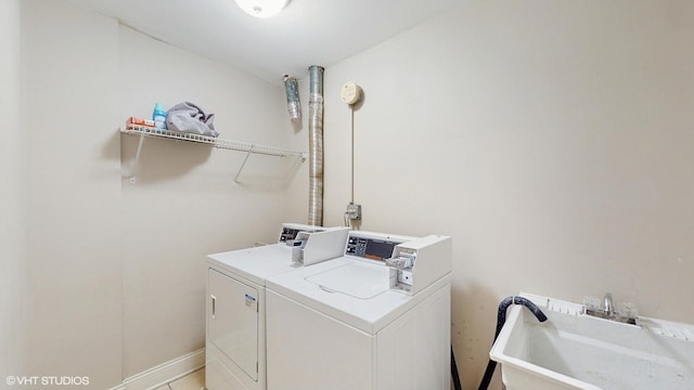 6333 N Milwaukee Ave Unit 2E, Chicago, IL 60646 - washroom featuring washer and dryer and a sink