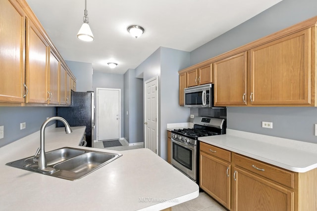 8422 Stratford Dr Unit 8422, Tinley Park, IL 60487 - kitchen featuring stainless steel appliances, light countertops, and decorative light fixtures