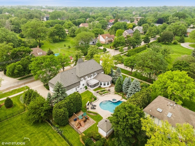 301 E 59th St, Hinsdale, IL 60521 - aerial view of a pool