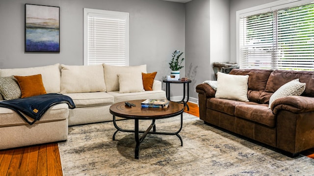 805 S Anderson St, Urbana, IL 61801 - living area featuring wood finished floors and baseboards