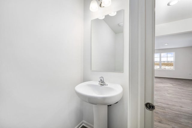 3719 Monte Carlo Way, Joliet, IL 60436 - bathroom with wood finished floors and baseboards