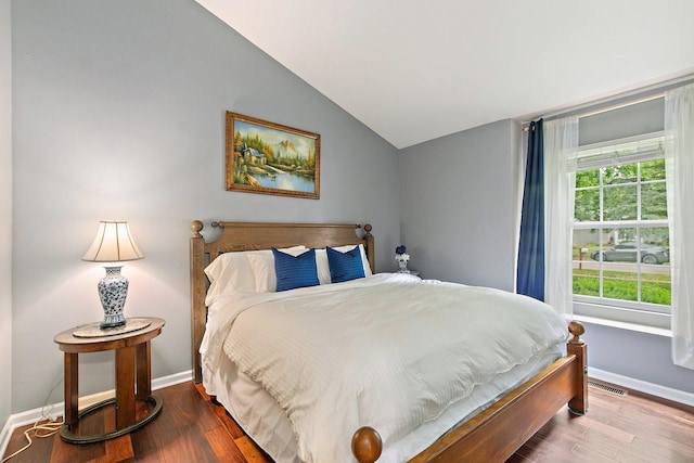 1531 Cumberland Pkwy, Algonquin, IL 60102 - bedroom featuring lofted ceiling and wood finished floors