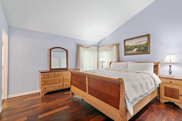 1531 Cumberland Pkwy, Algonquin, IL 60102 - bedroom featuring lofted ceiling and dark wood-type flooring