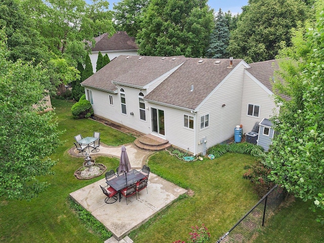 1531 Cumberland Pkwy, Algonquin, IL 60102 - rear view of house featuring a patio and roof with shingles