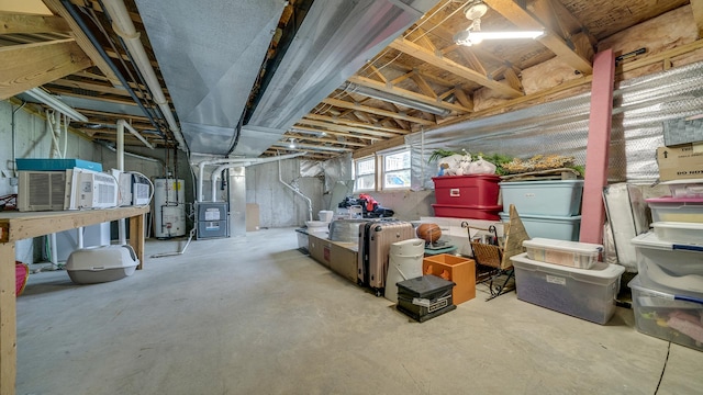 1420 Kennedy Dr, Kirkland, IL 60146 - basement featuring water heater and heating unit