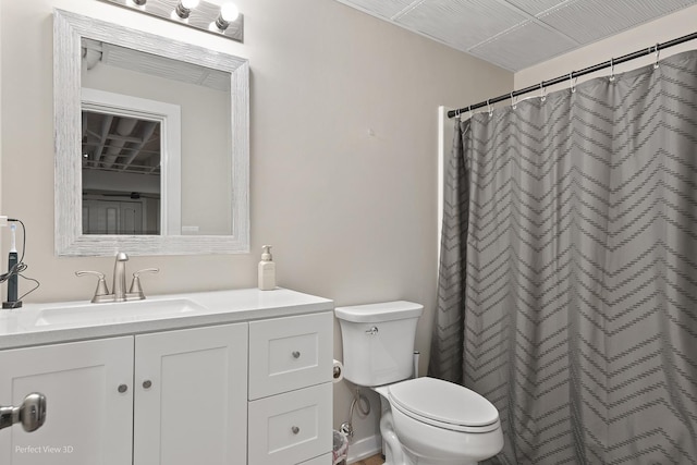 25313 W Rock Dr, Plainfield, IL 60586 - full bathroom featuring vanity and a shower with shower curtain