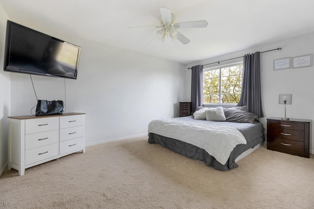 18283 Kirby Dr, Tinley Park, IL 60487 - bedroom featuring light carpet and ceiling fan
