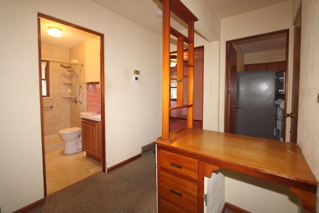 328 Dwight Ave, Joliet, IL 60436 - hallway featuring carpet flooring and a desk