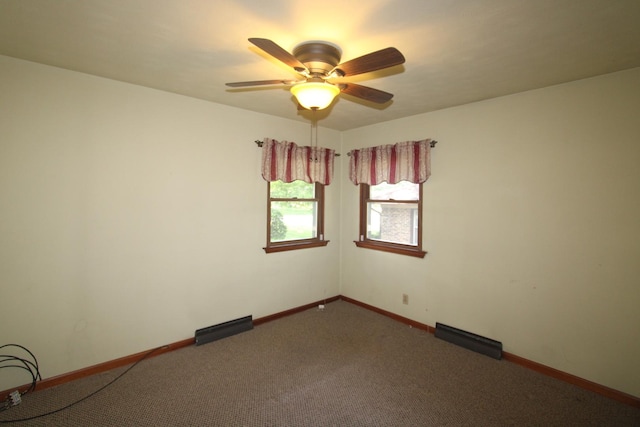 328 Dwight Ave, Joliet, IL 60436 - carpeted spare room featuring ceiling fan and baseboards