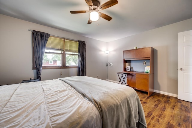 3917 Jonathan Simpson Dr, Joliet, IL 60431 - bedroom with wood finished floors and a ceiling fan