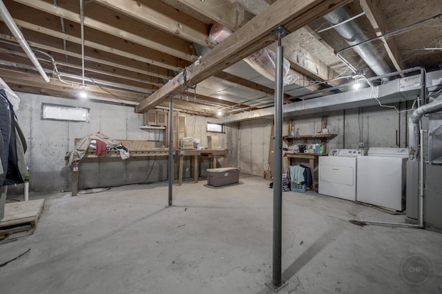 3917 Jonathan Simpson Dr, Joliet, IL 60431 - unfinished basement with separate washer and dryer