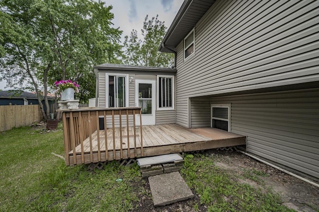 3917 Jonathan Simpson Dr, Joliet, IL 60431 - view of wooden deck