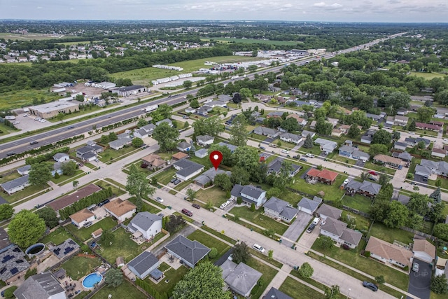 3917 Jonathan Simpson Dr, Joliet, IL 60431 - aerial view of property and surrounding area with nearby suburban area