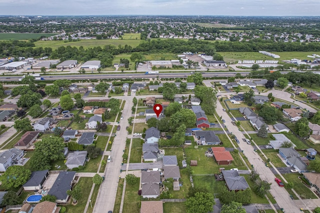 3917 Jonathan Simpson Dr, Joliet, IL 60431 - aerial view of property and surrounding area with nearby suburban area
