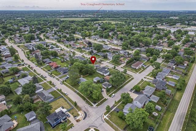3917 Jonathan Simpson Dr, Joliet, IL 60431 - aerial overview of property's location with nearby suburban area