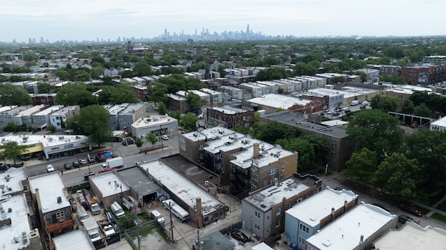 4006 W Wellington Ave Unit 3, Chicago, IL 60641 - drone / aerial view of city skyline