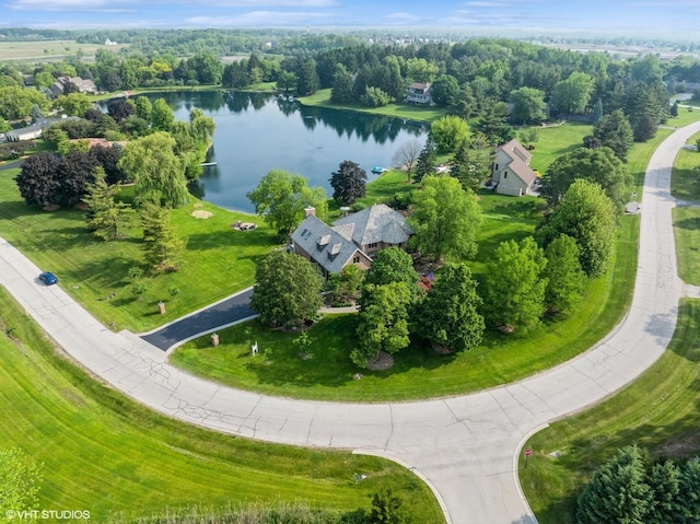 22902 W Lochanora Dr, Hawthorn Woods, IL 60047 - drone / aerial view of a nearby body of water