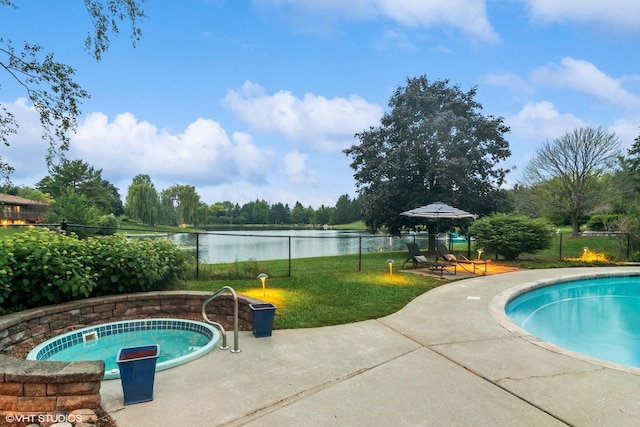 22902 W Lochanora Dr, Hawthorn Woods, IL 60047 - view of pool featuring a water view