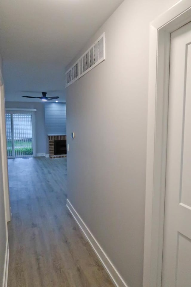 369 Ferndale Ct Unit B1, Schaumburg, IL 60193 - corridor featuring baseboards and wood finished floors