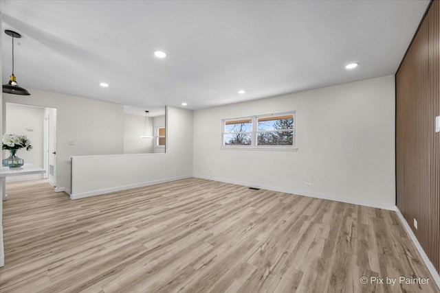 215 Brighton Rd, Elk Grove Village, IL 60007 - unfurnished room featuring light wood finished floors and recessed lighting
