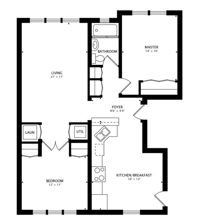 4510 N Ashland Ave Unit Gw, Chicago, IL 60640 - view of home floor plan