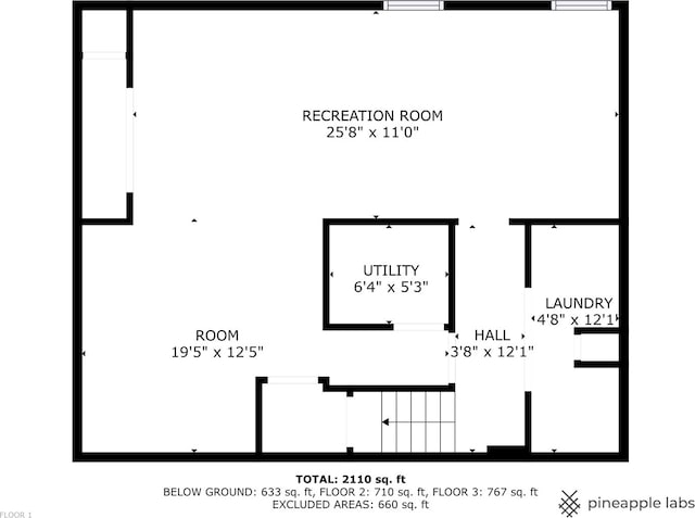 500 W Evergreen St, Wheaton, IL 60187 - view of floor plan / room layout