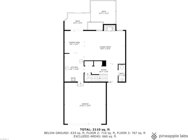500 W Evergreen St, Wheaton, IL 60187 - view of property floor plan