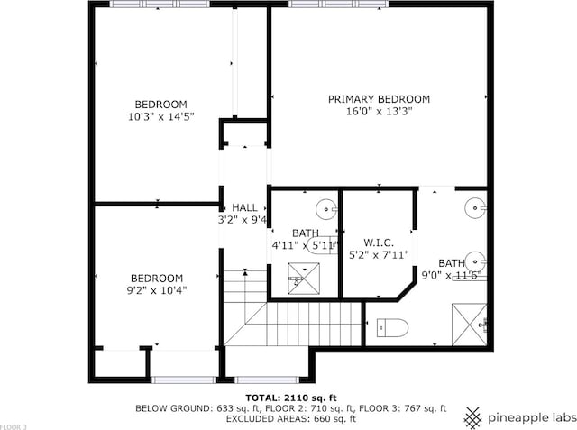 500 W Evergreen St, Wheaton, IL 60187 - view of home floor plan