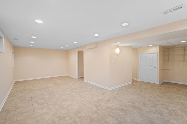 500 W Evergreen St, Wheaton, IL 60187 - finished below grade area with recessed lighting