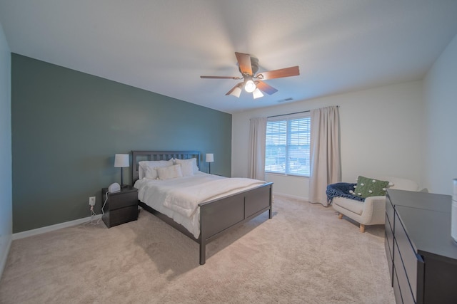4526 Winn Rd, Sterling, IL 61081 - bedroom featuring light colored carpet and ceiling fan