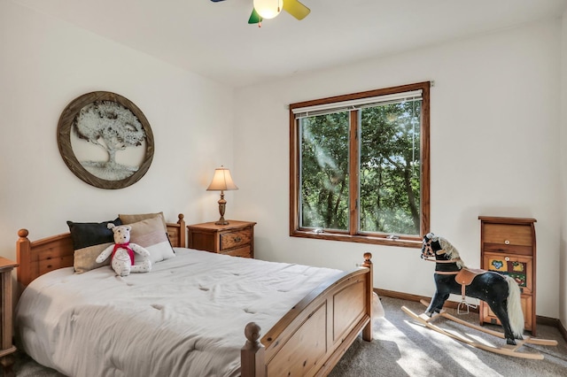195 Hollow Way, Ingleside, IL 60041 - bedroom with carpet floors and ceiling fan