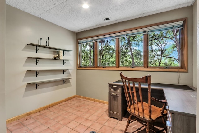 195 Hollow Way, Ingleside, IL 60041 - office area featuring plenty of natural light and light tile patterned floors