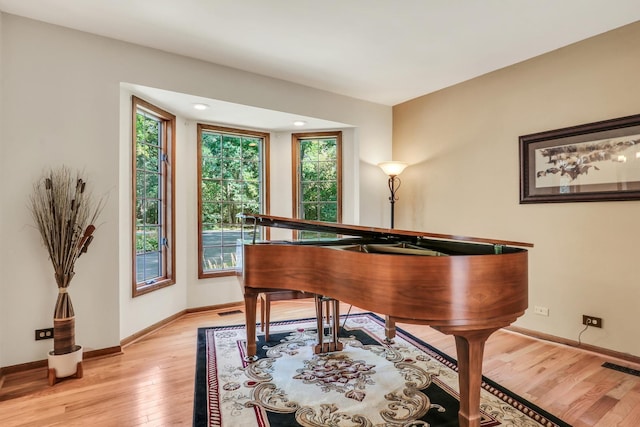 195 Hollow Way, Ingleside, IL 60041 - sitting room featuring light wood finished floors and recessed lighting