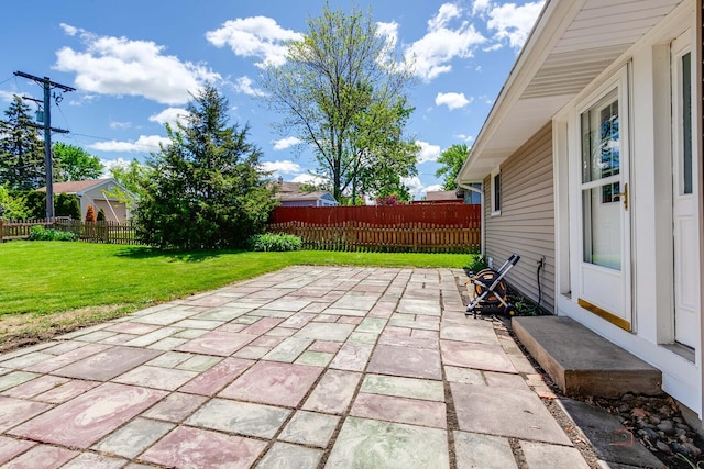 2422 E Grand Ave, Lindenhurst, IL 60046 - fenced backyard with a patio