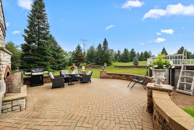 11010 W 131st St, Palos Park, IL 60464 - view of patio / terrace featuring outdoor dining space and area for grilling