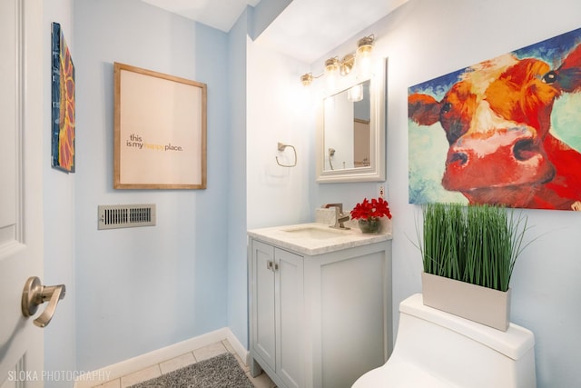 21W724 Park Ave, Lombard, IL 60148 - half bathroom featuring vanity and tile patterned flooring
