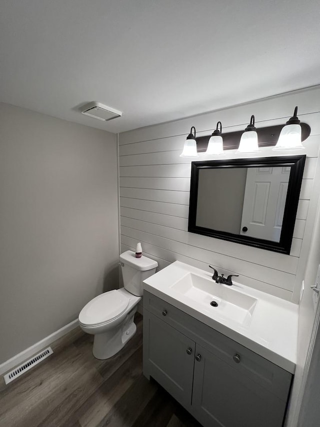 26518 W Deer Path, Channahon, IL 60410 - half bath featuring vanity and wood finished floors