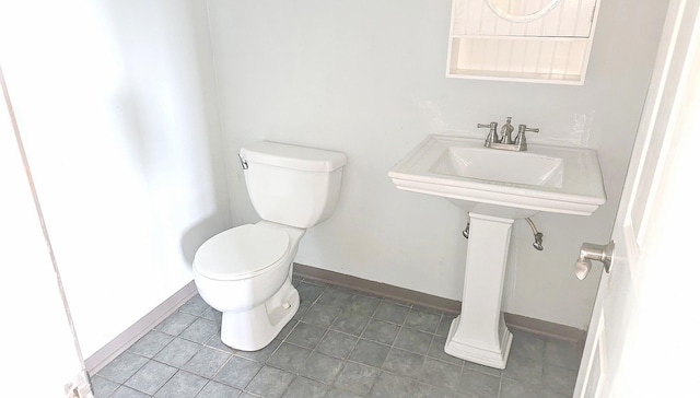 8543 Carriage Ln, Tinley Park, IL 60487 - half bathroom featuring toilet and tile patterned floors