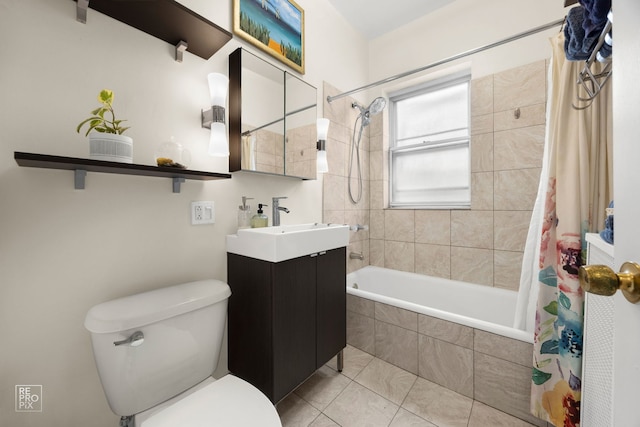 1252 W Pratt Blvd Unit 2, Chicago, IL 60626 - full bath featuring tiled shower / bath combo, vanity, and tile patterned floors