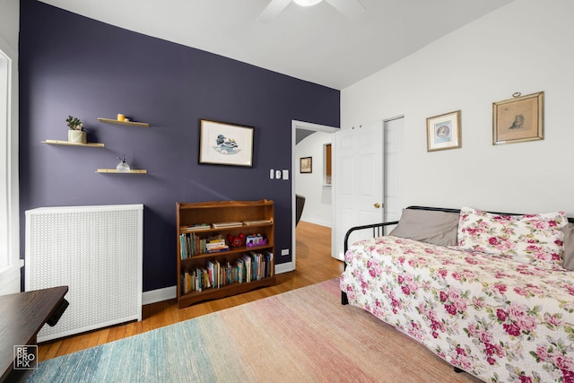 1252 W Pratt Blvd Unit 2, Chicago, IL 60626 - bedroom featuring wood finished floors and a ceiling fan
