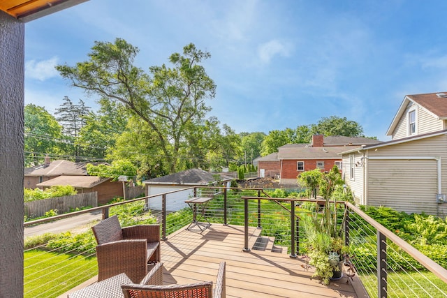 5401 Carpenter St, Downers Grove, IL 60515 - view of wooden deck