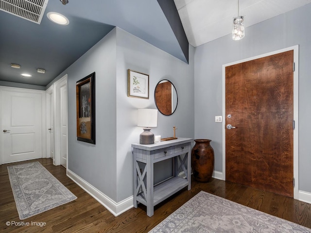 1100 W Montrose Ave Unit 207, Chicago, IL 60613 - foyer featuring wood finished floors and lofted ceiling