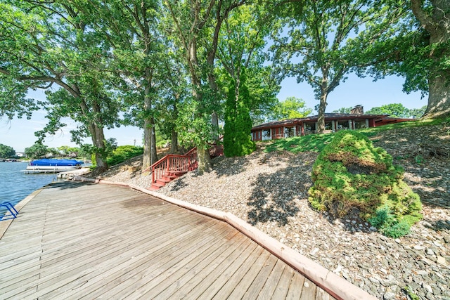 309 Holiday Dr, Lake Holiday, IL 60552 - dock area featuring a water view