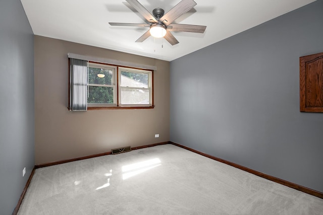 22939 E Dr, Richton Park, IL 60471 - spare room with a ceiling fan and carpet floors