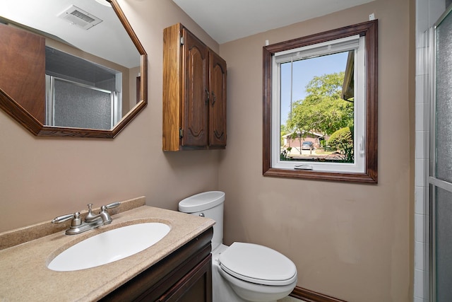 22939 E Dr, Richton Park, IL 60471 - bathroom with vanity and an enclosed shower