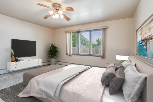 1310 Vinewood Ave, Willow Springs, IL 60480 - carpeted bedroom with ceiling fan