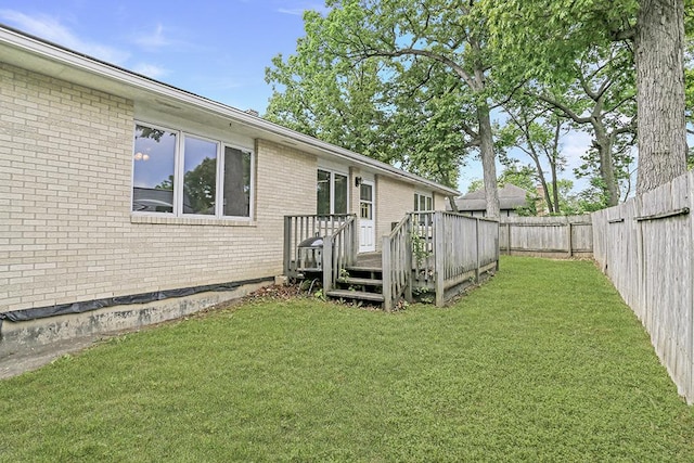 1310 Vinewood Ave, Willow Springs, IL 60480 - fenced backyard featuring a deck